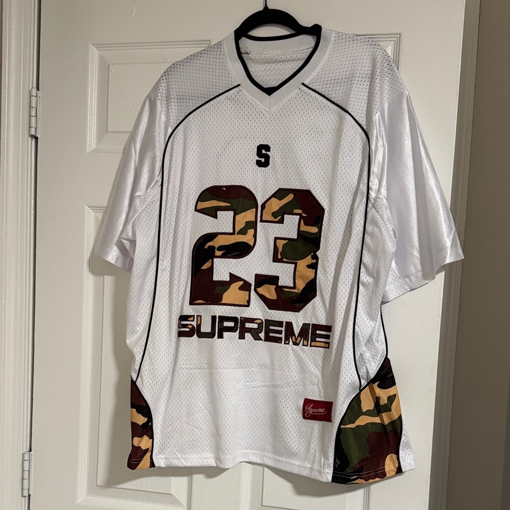 White and Camo Jersey